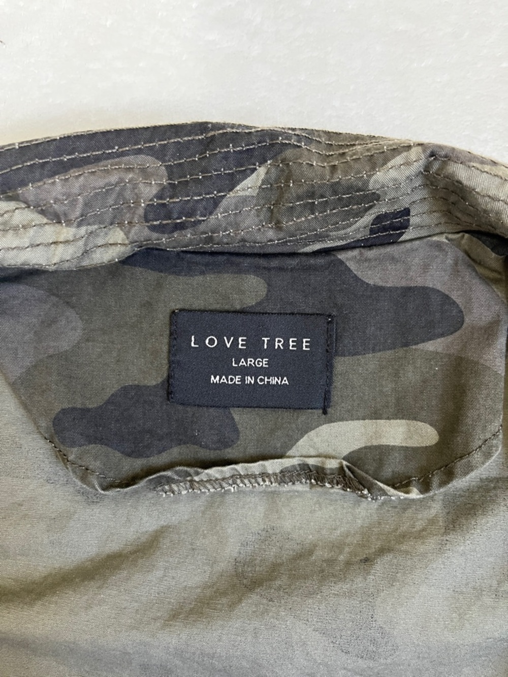 Love Tree Women's Camouflage Utility Jacket Size Large - Picture 3 of 5